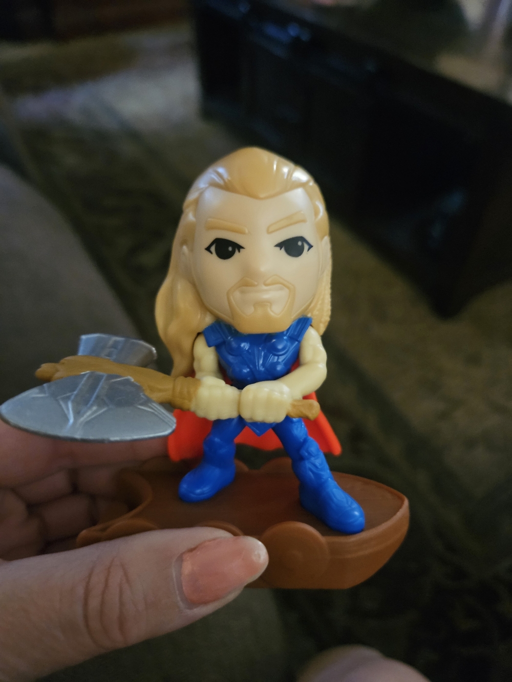 Blue and Red Superhero Action Figure with Axe THOR 2022